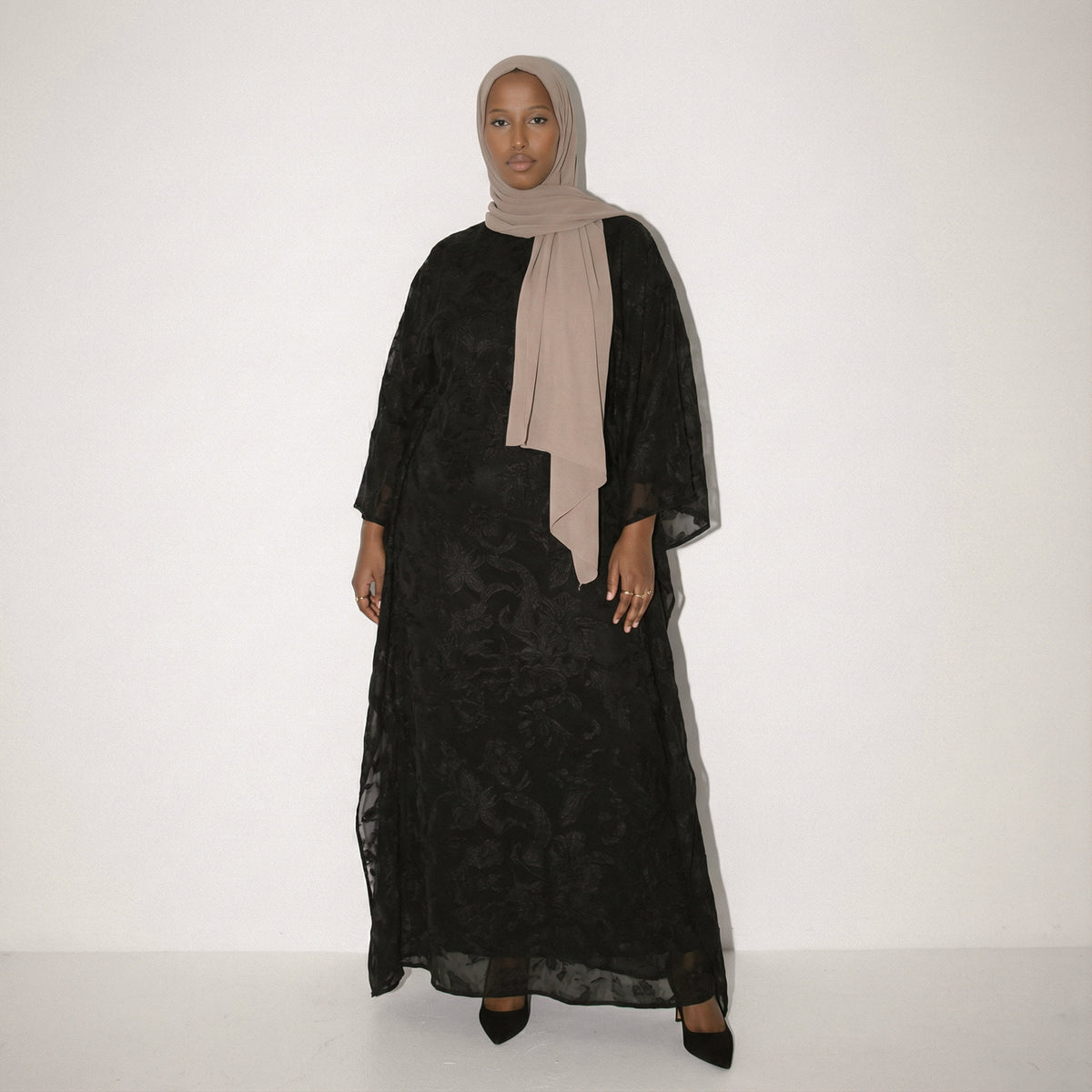 Iman Dirac Kaftan Black