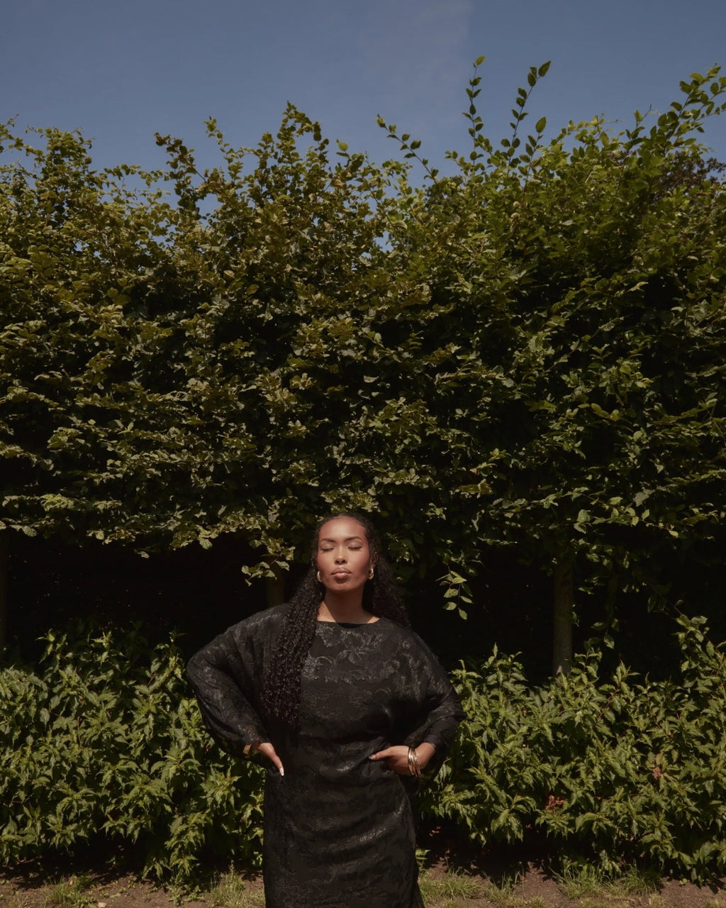 Iman Dirac Kaftan Black